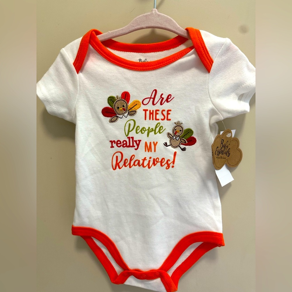 NWT Unisex Baby Thanksgiving Onesie
